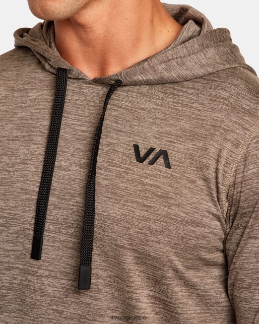 R422N814 κουκούλα πουλόβερ c-able RVCA άνδρες μανιτάρι είδη ένδυσης