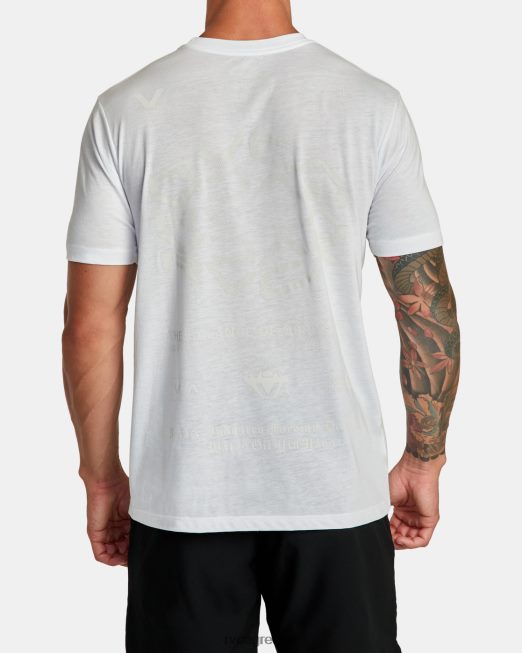 R422N8200 va sport tee RVCA άνδρες άσπρο είδη ένδυσης