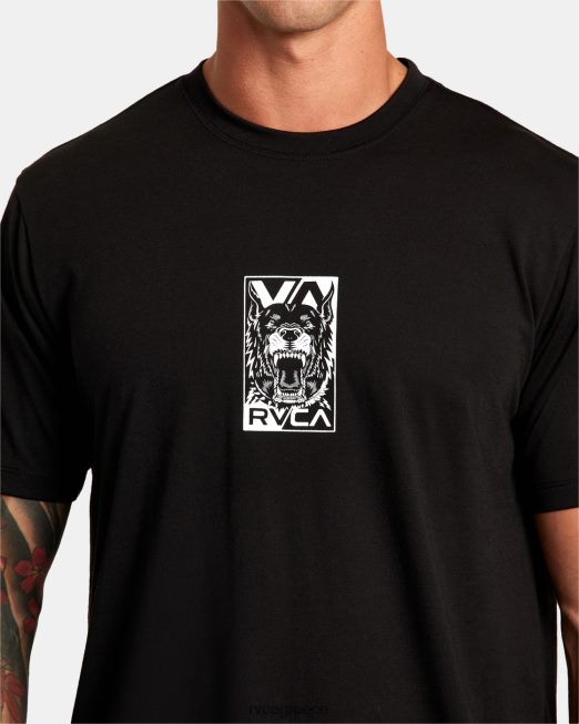 R422N8293 μπλουζάκι martin ander RVCA άνδρες μαύρος είδη ένδυσης