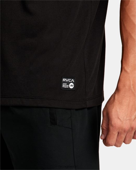 R422N8293 μπλουζάκι martin ander RVCA άνδρες μαύρος είδη ένδυσης