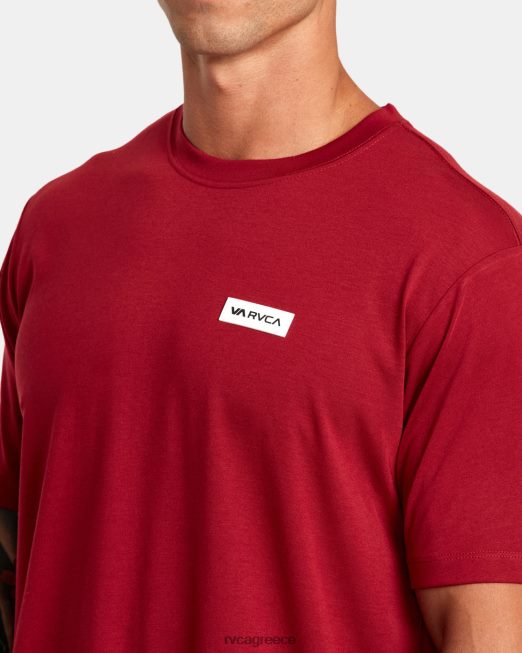 R422N8303 εικονίδιο μπλουζάκι RVCA άνδρες καρδινάλιος είδη ένδυσης