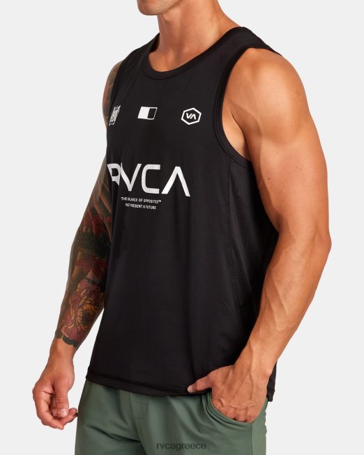 R422N8304 ρεζερβουάρ τεχνικής εκπαίδευσης με σήμα sport RVCA άνδρες μαύρος είδη ένδυσης