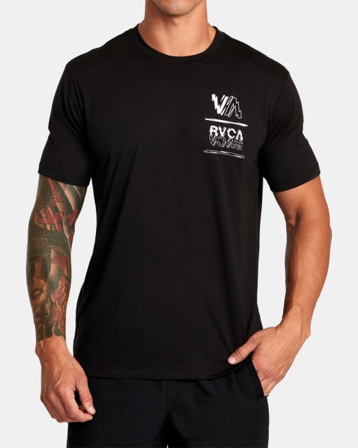 R422N834 va sport volt tee RVCA άνδρες μαύρος είδη ένδυσης