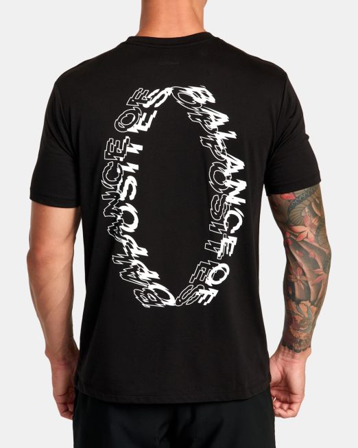 R422N834 va sport volt tee RVCA άνδρες μαύρος είδη ένδυσης