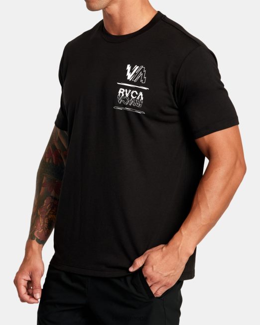 R422N834 va sport volt tee RVCA άνδρες μαύρος είδη ένδυσης