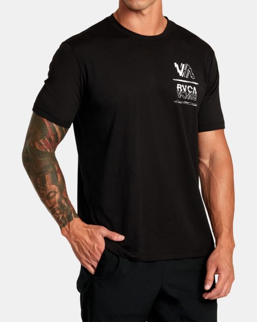 R422N834 va sport volt tee RVCA άνδρες μαύρος είδη ένδυσης