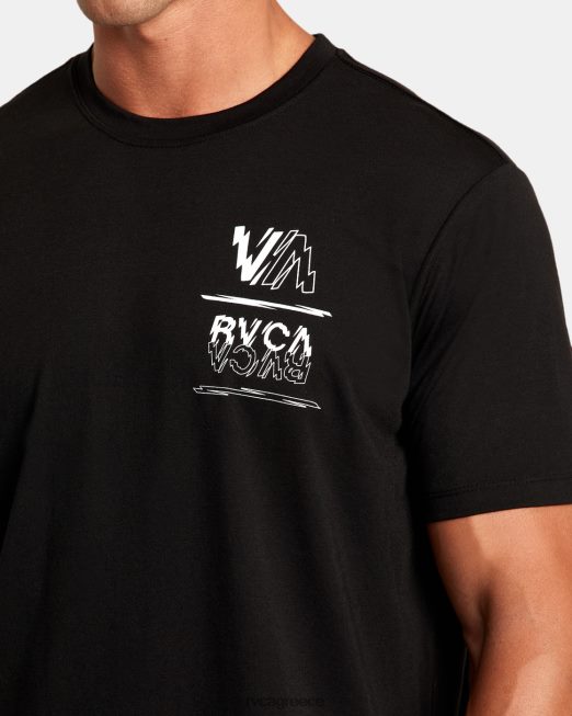 R422N834 va sport volt tee RVCA άνδρες μαύρος είδη ένδυσης