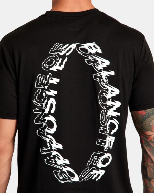 R422N834 va sport volt tee RVCA άνδρες μαύρος είδη ένδυσης