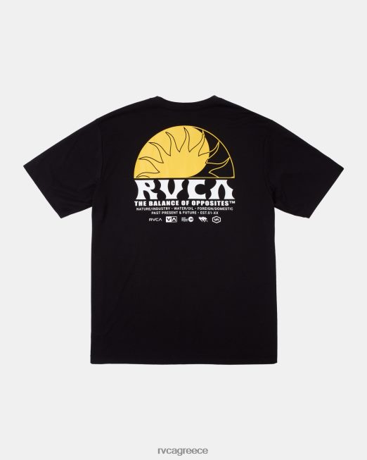 R422N8358 T-shirt va sport balance rays RVCA άνδρες μαύρος είδη ένδυσης