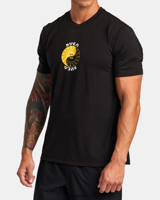 R422N8358 T-shirt va sport balance rays RVCA άνδρες μαύρος είδη ένδυσης