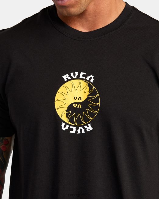 R422N8358 T-shirt va sport balance rays RVCA άνδρες μαύρος είδη ένδυσης