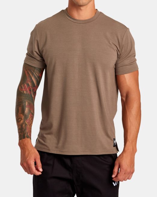 R422N836 ΤΕΕ τεχνικής προπόνησης sport balance RVCA άνδρες μανιτάρι είδη ένδυσης