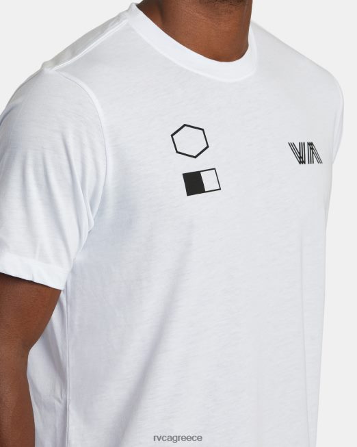 R422N8395 αντίγραφο μπλουζάκι RVCA άνδρες άσπρο είδη ένδυσης