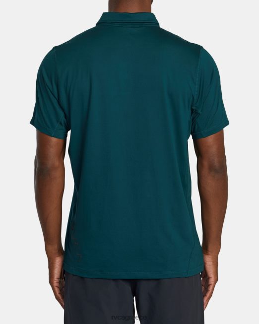 R422N8431 va sport vent τεχνική μπλούζα πόλο RVCA άνδρες βαθιά θάλασσα είδη ένδυσης