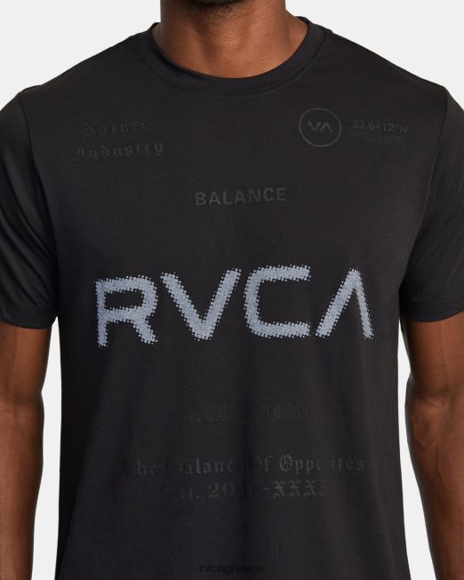 R422N8469 va sport tee RVCA άνδρες μαύρο 2 είδη ένδυσης