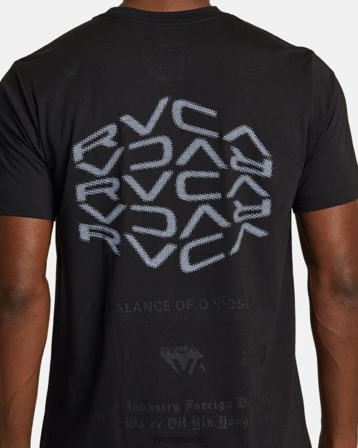 R422N8469 va sport tee RVCA άνδρες μαύρο 2 είδη ένδυσης