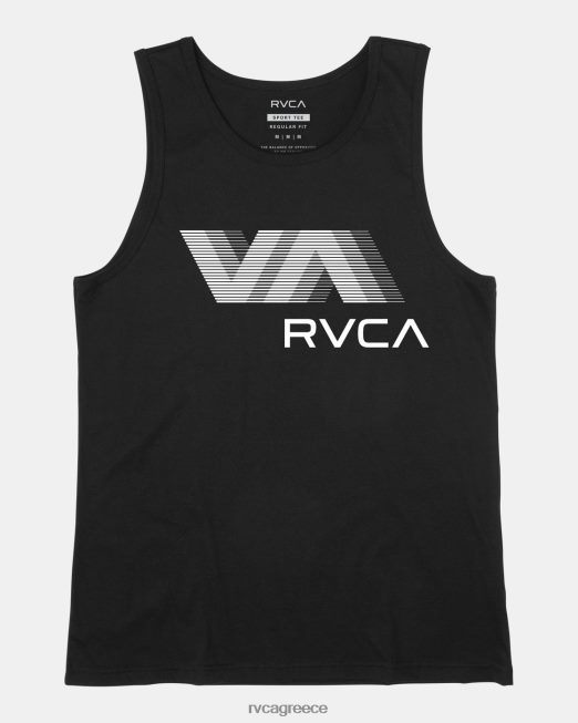 R422N8580 va blur top tank RVCA άνδρες μαύρος είδη ένδυσης
