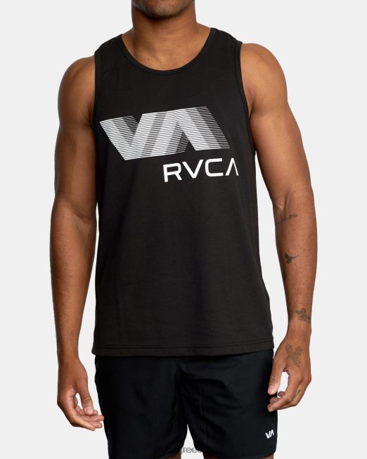 R422N8580 va blur top tank RVCA άνδρες μαύρος είδη ένδυσης