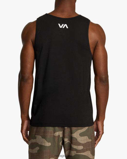 R422N8580 va blur top tank RVCA άνδρες μαύρος είδη ένδυσης