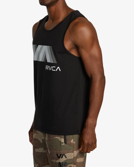 R422N8580 va blur top tank RVCA άνδρες μαύρος είδη ένδυσης