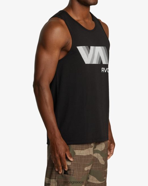 R422N8580 va blur top tank RVCA άνδρες μαύρος είδη ένδυσης