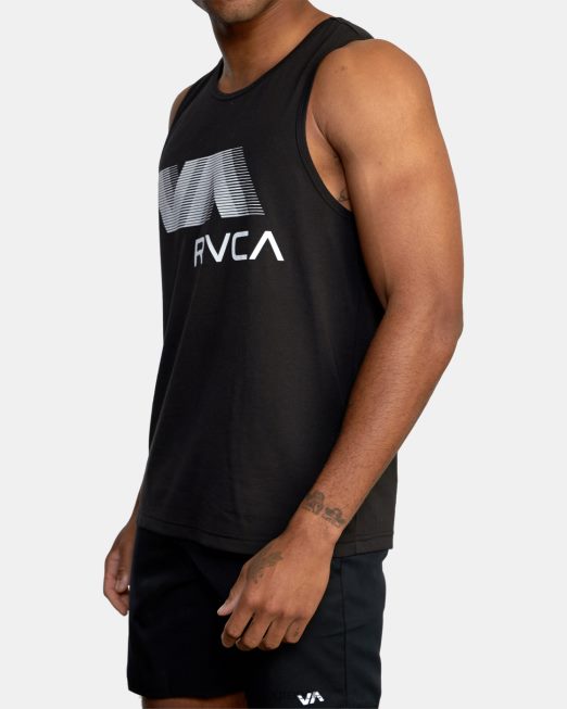 R422N8580 va blur top tank RVCA άνδρες μαύρος είδη ένδυσης