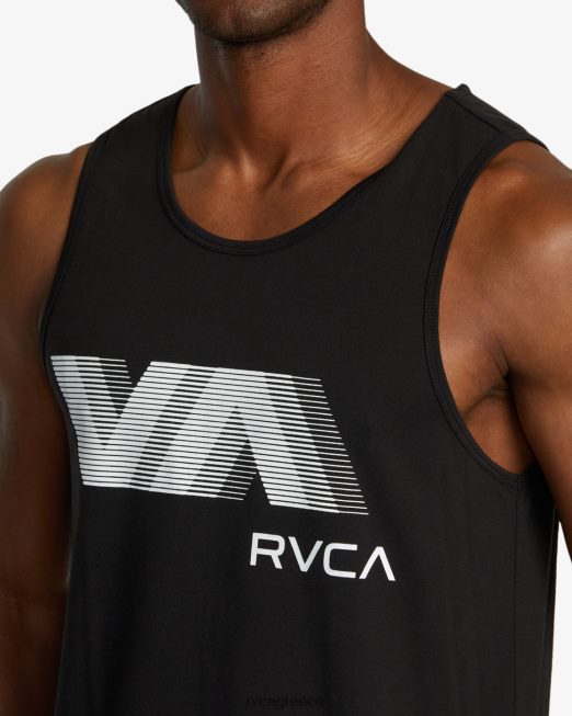 R422N8580 va blur top tank RVCA άνδρες μαύρος είδη ένδυσης