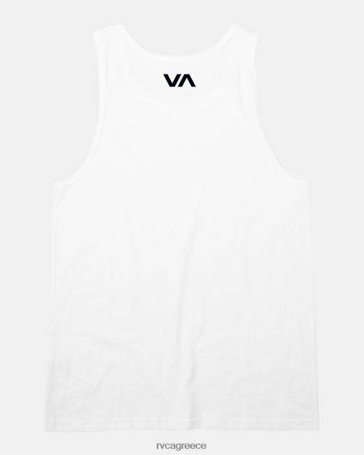 R422N8599 va blur top tank RVCA άνδρες άσπρο είδη ένδυσης