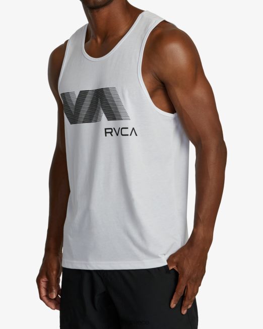 R422N8599 va blur top tank RVCA άνδρες άσπρο είδη ένδυσης
