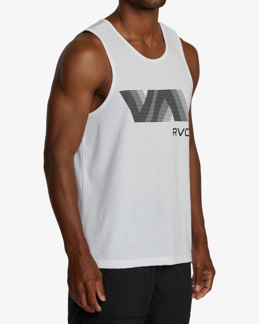 R422N8599 va blur top tank RVCA άνδρες άσπρο είδη ένδυσης