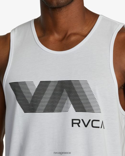 R422N8599 va blur top tank RVCA άνδρες άσπρο είδη ένδυσης