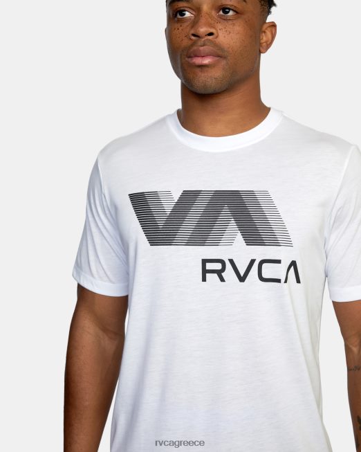 R422N8681 va blur μπλουζάκι RVCA άνδρες άσπρο είδη ένδυσης