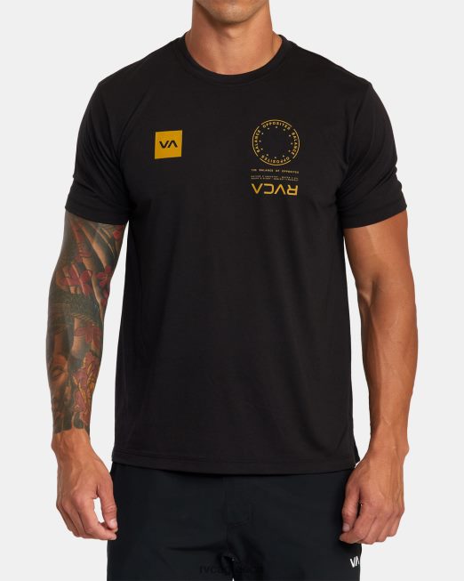 R422N8731 va mark tee RVCA άνδρες μαύρο 2 είδη ένδυσης