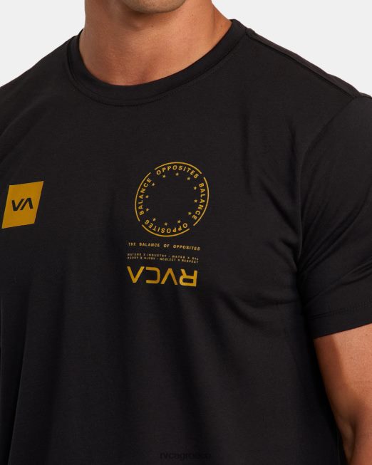 R422N8731 va mark tee RVCA άνδρες μαύρο 2 είδη ένδυσης