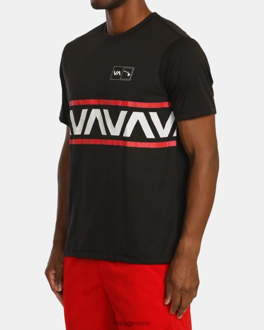 R422N8907 va banded hawaii tee RVCA άνδρες μαύρος είδη ένδυσης