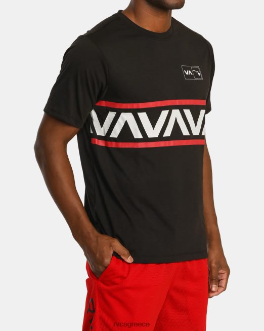 R422N8907 va banded hawaii tee RVCA άνδρες μαύρος είδη ένδυσης