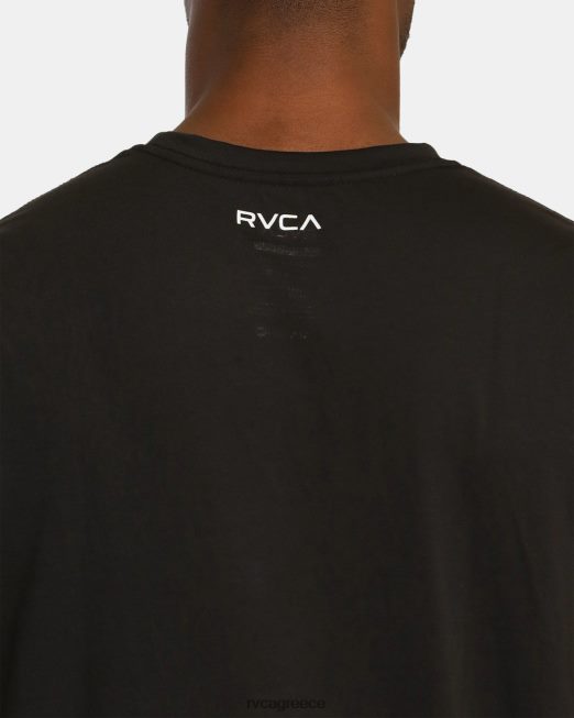 R422N8907 va banded hawaii tee RVCA άνδρες μαύρος είδη ένδυσης