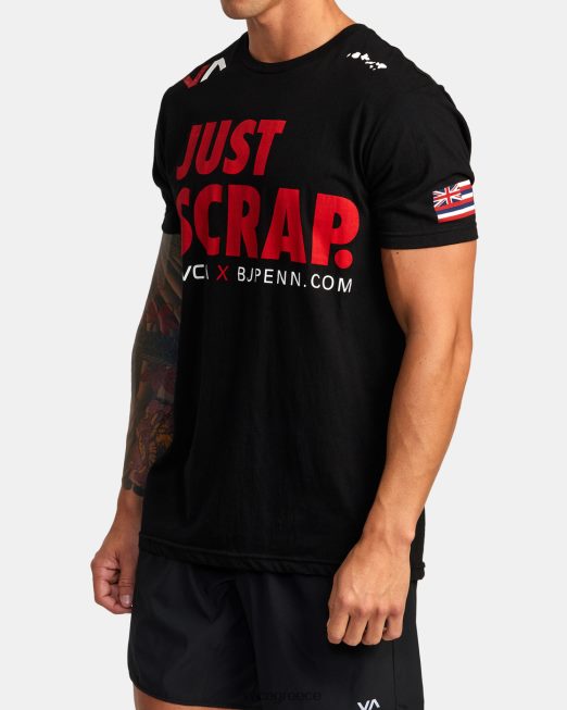 R422N8914 penn just scrap tee RVCA άνδρες μαύρος είδη ένδυσης