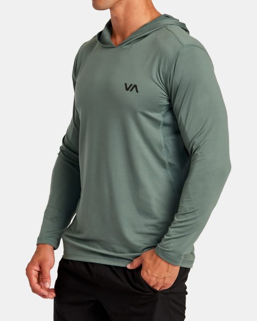 R422N8291 σπορ αεραγωγός με τεχνική κουκούλα RVCA άνδρες γέρος σοφός είδη ένδυσης