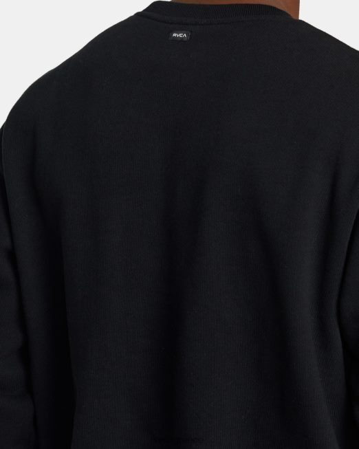 R422N8455 va απαραίτητο φούτερ RVCA άνδρες μαύρος είδη ένδυσης