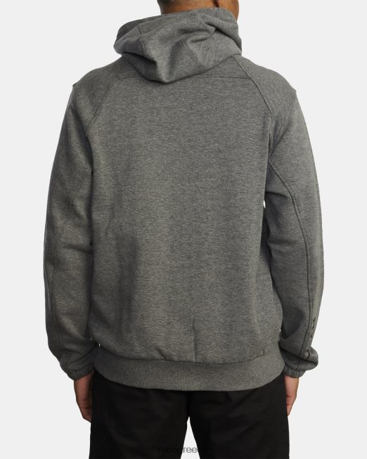 R422N8883 tech zip-up fleece hoodie ii RVCA άνδρες αθλητικό ρείκι είδη ένδυσης