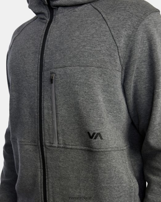 R422N8883 tech zip-up fleece hoodie ii RVCA άνδρες αθλητικό ρείκι είδη ένδυσης