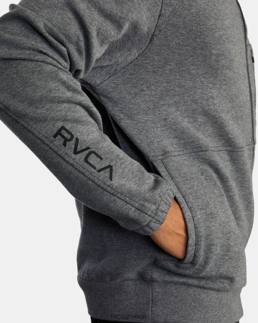 R422N8883 tech zip-up fleece hoodie ii RVCA άνδρες αθλητικό ρείκι είδη ένδυσης