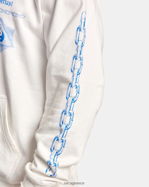 R422N896 everlast x benjamin jeanjean hoodie RVCA άνδρες υπόλευκο είδη ένδυσης