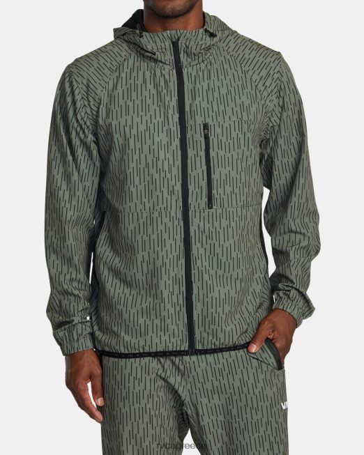 R422N8569 yogger σακάκι με φερμουάρ ii RVCA άνδρες βροχή camo είδη ένδυσης