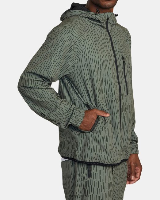 R422N8569 yogger σακάκι με φερμουάρ ii RVCA άνδρες βροχή camo είδη ένδυσης
