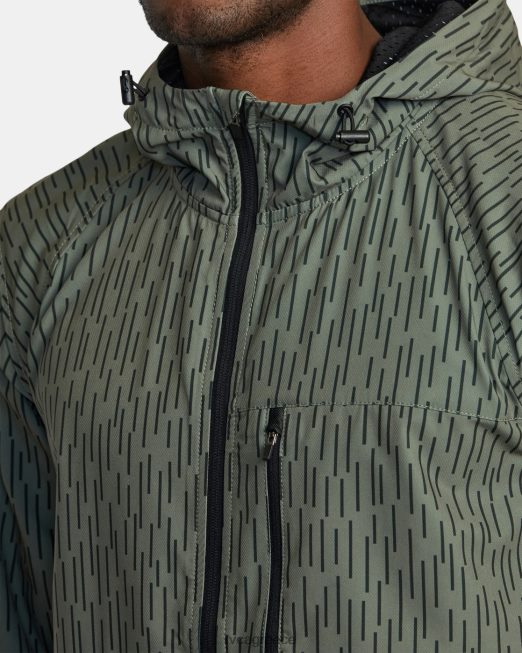 R422N8569 yogger σακάκι με φερμουάρ ii RVCA άνδρες βροχή camo είδη ένδυσης